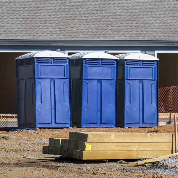 what is the maximum capacity for a single porta potty in North Branch New York